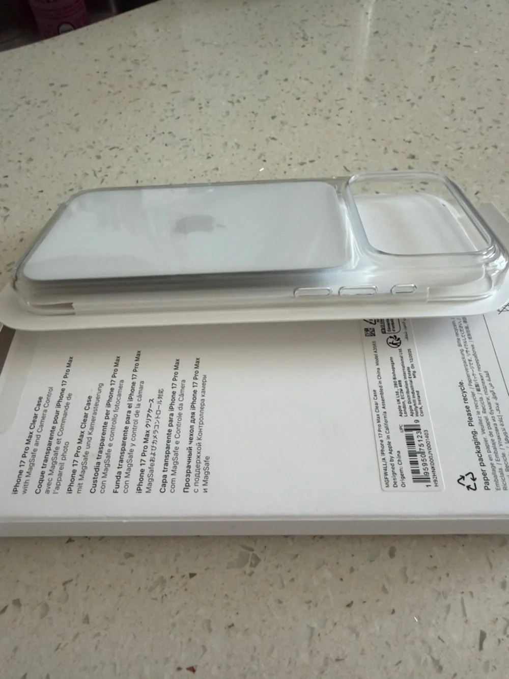 Apple iPhone 17 Pro Max Clear Protective Case - Transparent